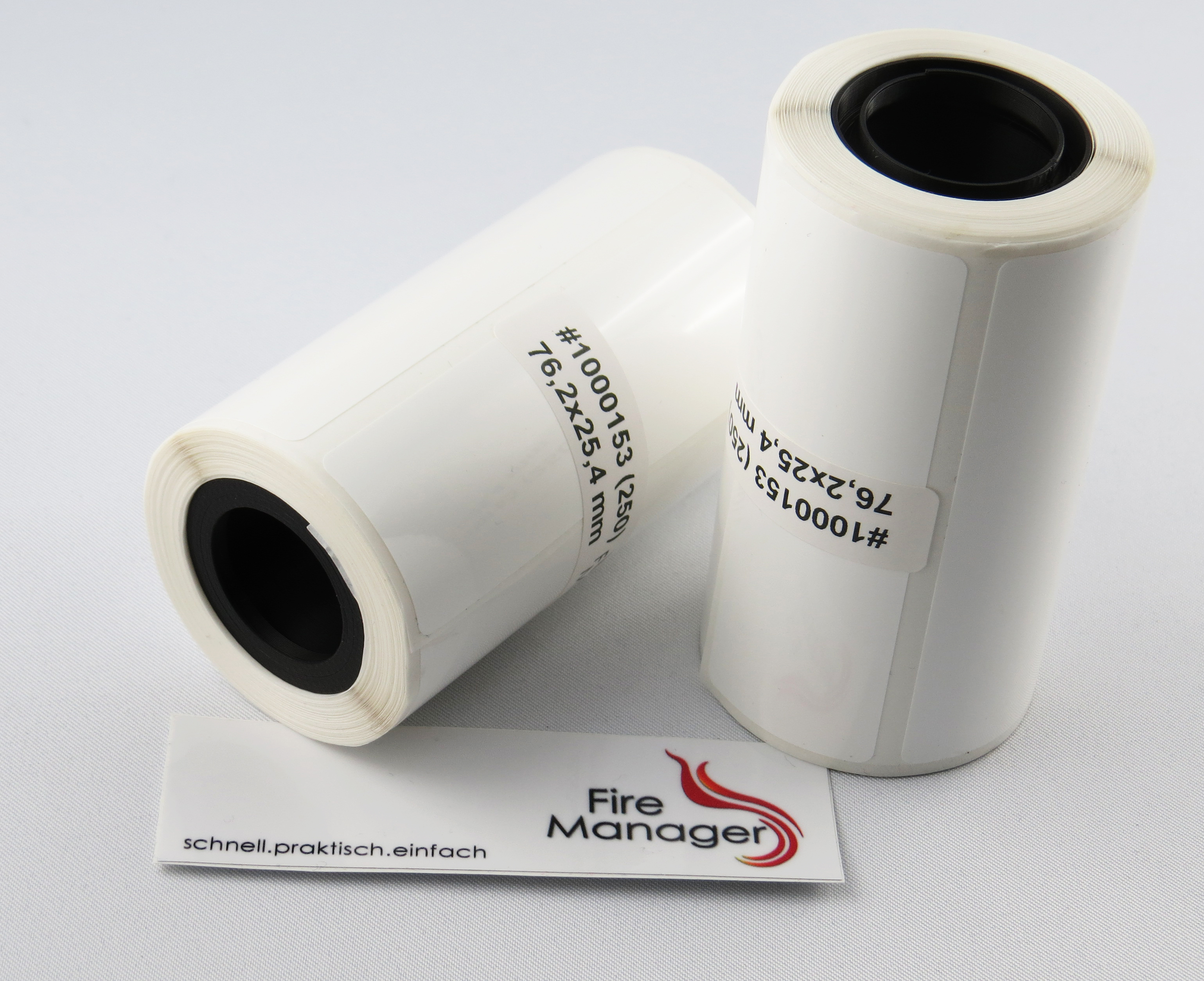 FireManager - PET 76,2 x 25,4 mm FireManager - PET-Etiketten 76,2 x 25,4 mm (VE=ca. 250 Stück)